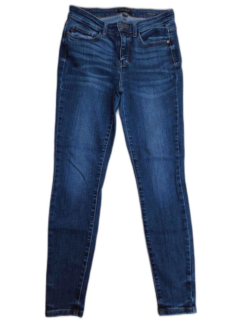 Judy Blue Skinny Fit Jeans Size 7 / 28 Dark Wash Denim Classic Casual Stretch